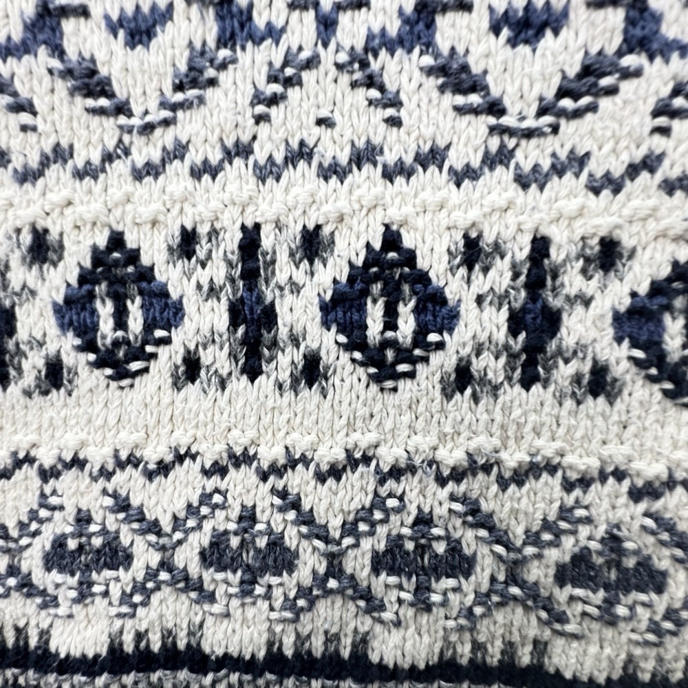 Croft & Barrow Sweater Men's XL Vintage‎ USA Made Hand Framed Cotton Fisherman - Picture 8 of 11